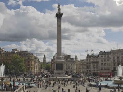 Nelsons Column in Trafalgar Square ...