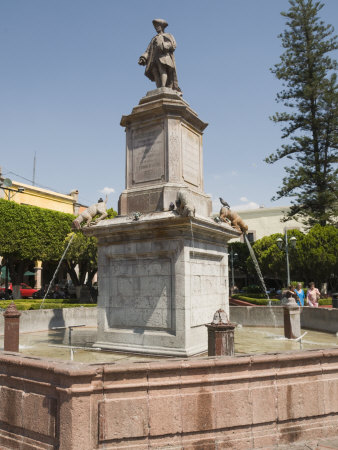 Plaza De La Independencia in Santiago De Queretaro, Queretaro State, Mexico