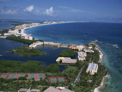 Hotel Area of Cancun, Cancun, Yucatan, Mexico, North America