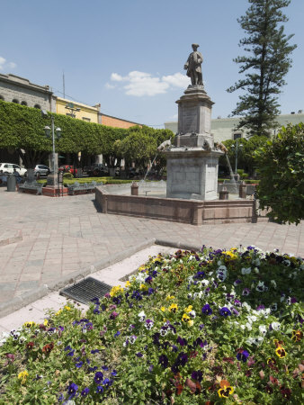 Plaza De La Independencia in Santiago De Queretaro, Queretaro State, Mexico