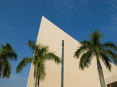Cultural Centre, Well known for its Windowless Architecture, Tsim Sha Tsui, Hong Kong, China