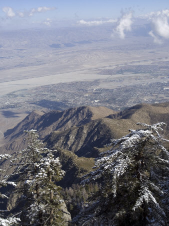 Palm Springs from the Top of San Jacinto Peak, Palm Springs, California, USA