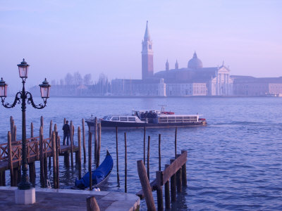 San Giorgio Maggiore Island Seen from the San Marco Basin, Venice, Veneto, Italy