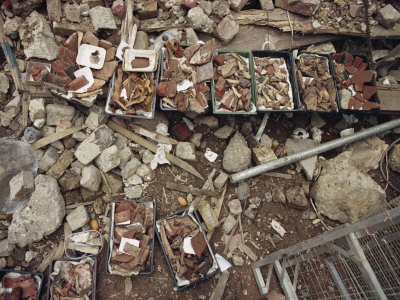 Finds at City of London Building Site, London, England, United Kingdom, Europe