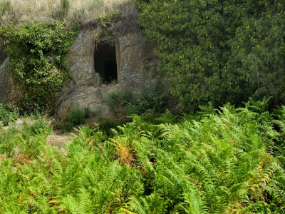 Etruscan Tomb, Etruscan Necropolis of San Potente, Tuscania, Viterbo, Latium, Lazio, Italy, Europe