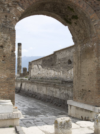 Decumano Maximo Near the Forum, Pompeii, UNESCO World Heritage Site, Campania, Italy, Europe