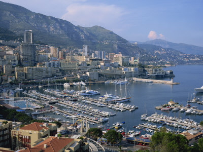 Harbour and Skyline of Monte Carlo, Monaco, Mediterranean, Europe