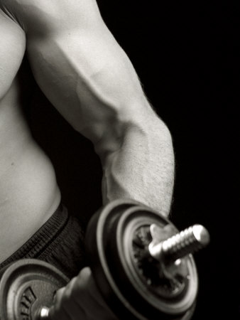 Buy Man Working Out with Hand Wieghts, New York, New York, USA at AllPosters.com