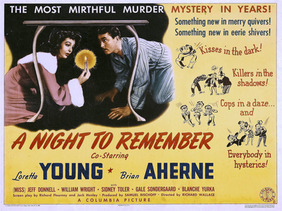 A Night to Remember, Loretta Young, Brian Aherne, 1942