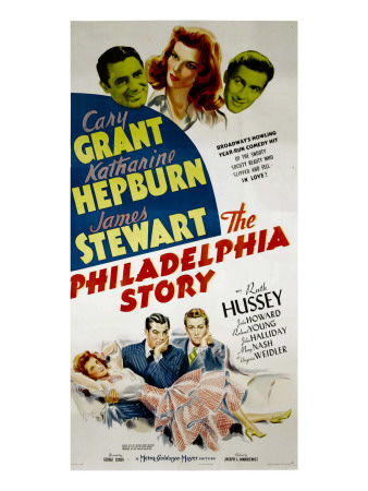 The Philadelphia Story, Cary Grant, Katharine Hepburn, James Stewart, 1940