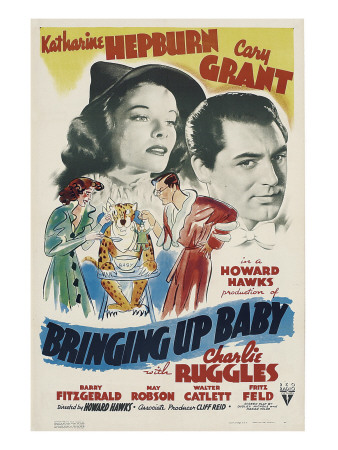 Bringing Up Baby, Katharine Hepburn, Cary Grant, 1938