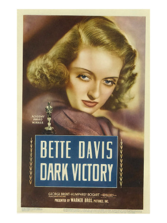 Dark Victory, Bette Davis on Midget Window Card, 1939