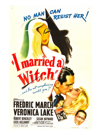 I Married a Witch, Fredric March, Veronica Lake, Robert Benchley, 1942
