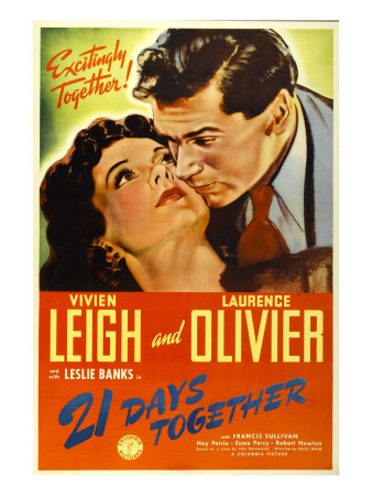21 Days Together (Aka 21 Days), Vivien Leigh, Laurence Olivier, 1940
