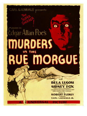 Murders in the Rue Morgue, Bela Lugosi on Window Card, 1932