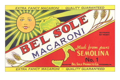 Bel Sole Macaroni Label
