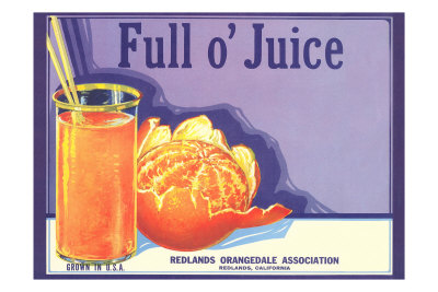 Full o' Juice Orange Crate Label