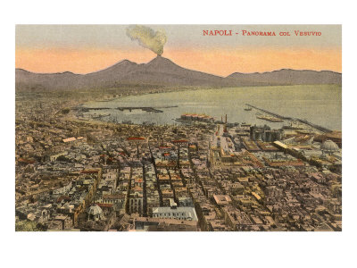 View of Mt. Vesuvius, Naples, Italy