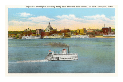 Skyline of Davenport, Iowa