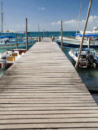 Fishing Boats Moored, Isla Mujeres, Quintana Roo, Mexico