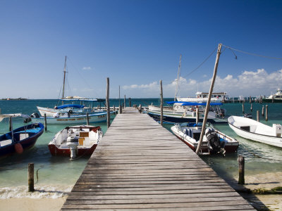 Fishing Boats Moored, Isla Mujeres, Quintana Roo, Mexico