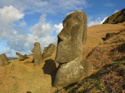 Rano Raraku, Moai quarry, Easter Island, Chile