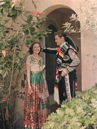 Woman Wears China Poblana, Man Wears Charro Garb of Gentleman Rancher