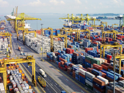 Buy Overview of the Containers at the Port of Singapore Authority at AllPosters.com