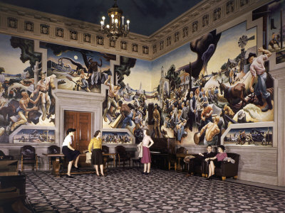 Murals by Thomas Hart Benton Adorn Walls of Missouri State Capitol