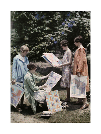 Buy Young Women from Newcomb College, Gather with their Artwork at AllPosters.com