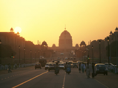 Buy Capital Building in New Delhi, India, at Sunset at AllPosters.com
