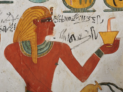 Mural Painting of Thutmosis Iii from the Hathor Chapel