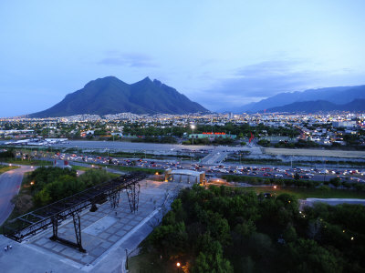 Buy Monterrey at Dusk with Cerro De La Silla in the Background at AllPosters.com
