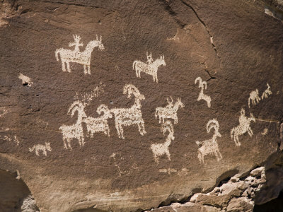 Historic Ute Indian Petroglyphs in Arches National Park