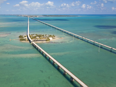 Seven Mile Bridge Crossing Pigeon Key and Connecting the Florida Keys