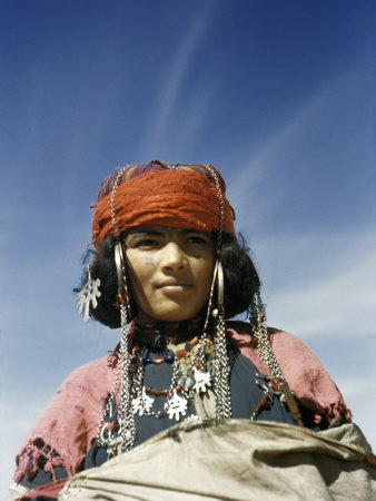 Portrait of a Nomadic North African Woman