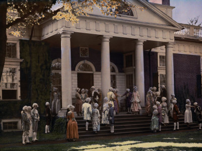 Buy Young Reenacters Gather at the Entrance to Monticello at AllPosters.com