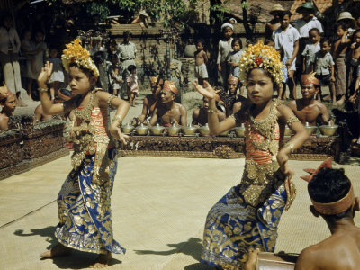 Buy Young Legong Dancers Concentrate on their Angular Movements at AllPosters.com