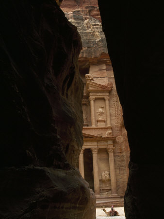 Narrow Passage Through Cliffs to the Treasury, Built 2000 Years Ago by the Nabataeans