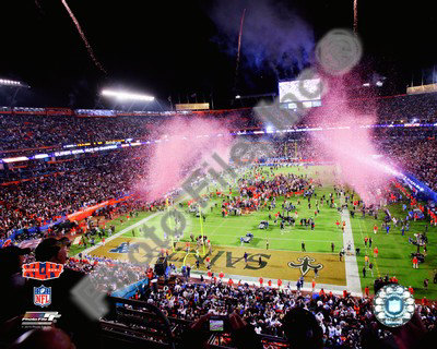 Sun Life Stadium Super Bowl XLIV Poster