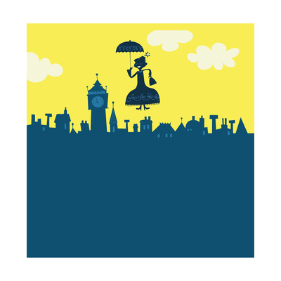 Mary Poppins in Sky Posters