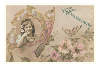 Anniversaire, Victorian Girl in Butterfly Wing