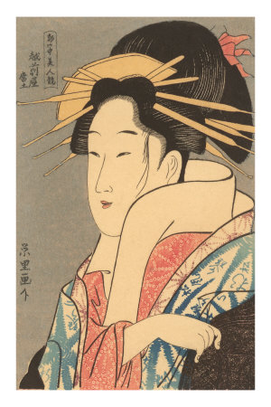 Japanese Woodblock, Lady