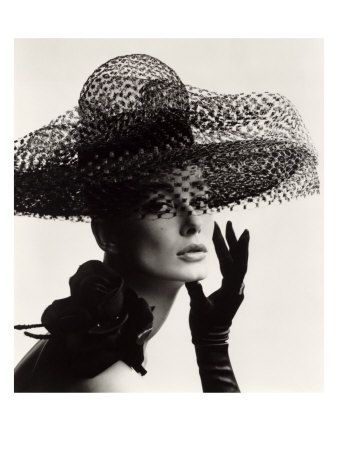 Tania Mallet in a Madame Paulette Stiffened Net Picture Hat, 1963