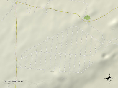 Political Map of Leilani Estates, HI