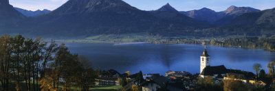 Village at the Lakeside, Wolfgangsee, Salzkammergut, Austria