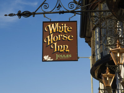 Flintshire, Overton, the Half-Timbered White Horse Inn, an Old Coaching Inn, Wales