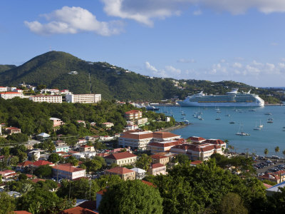 Us Virgin Islands, St, Thomas, Charlotte Amalie and Havensight Cruise Ship Dock, Caribbean