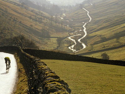 Cumbria, Lake District, Cycling Through Buttermere in the Lake District, England