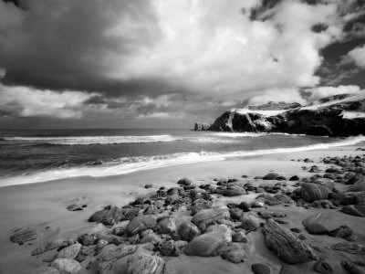Infrared Image of Dalmore Beach, Isle of Lewis, Hebrides, Scotland, UK